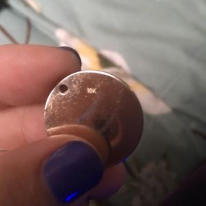 Gold tone gold scrap stamped 10k